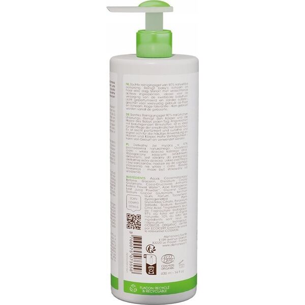 Alphanova Bebe Alphanova Bebe Bio, Απαλό τζελ πλυσίματος για μωρά 2 σε 1, 400ml 14222717 3760075073558