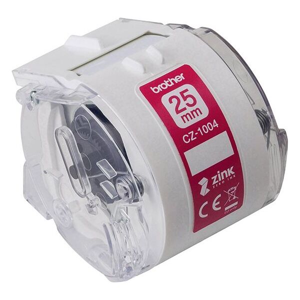 Brother Taśma papierowa 25mm x5m biała CZ1004 do drukarki VC-500W