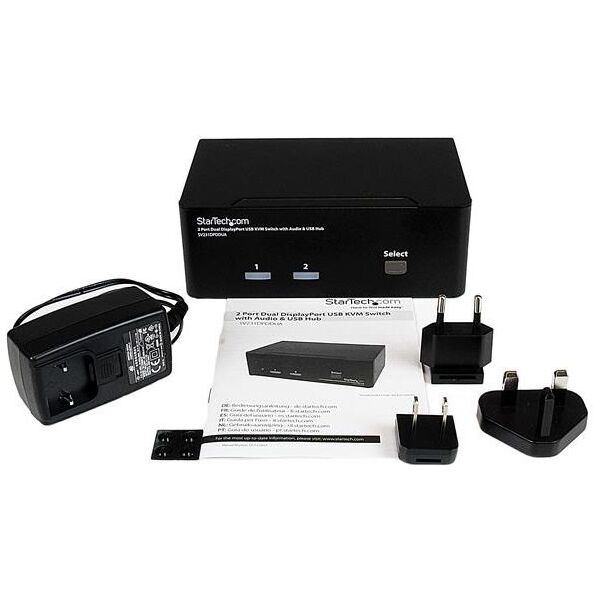 Przełącznik StarTech 2 Port Dual DisplayPort USB