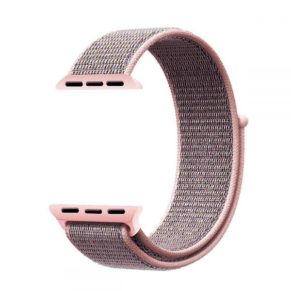 Strap for APPLE WATCH 4 / 5 / 6 / 7 / SE (38 / 40 / 41 MM) Tech-Protect Nylon dark pink 0795787713693