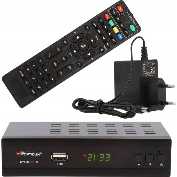 Δέκτης τηλεόρασης Opticum Δέκτης Opticum Red Nytrobox X H.265 DVB-T2/C 14406195 5908266365329