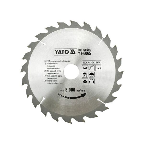 Yato Piła tarczowa do drewna 200x30mm 24z YT-6065
