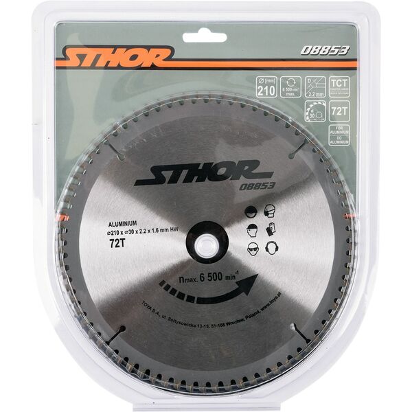Sthor Piła tarczowa z węglikiem do aluminium 210x30mm 72z - 08853
