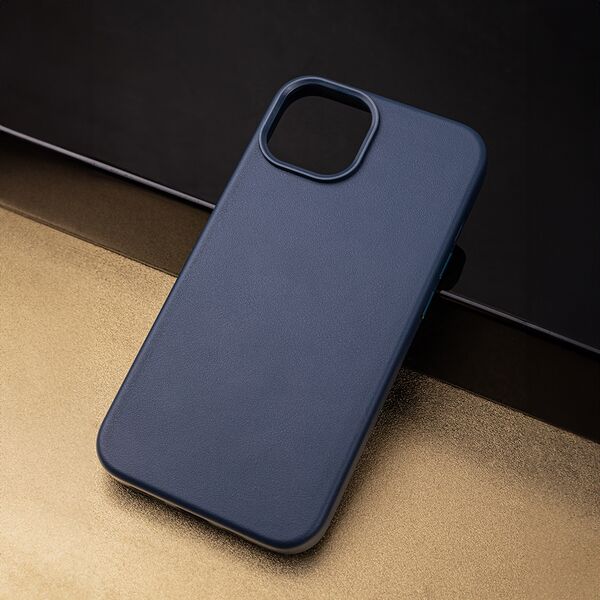 Mag Leather case for iPhone 16 6,1&quot; dark blue 5906961924650