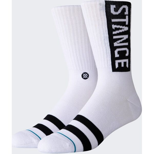 Stance Skarpety Stance OG Crew 1 para White
