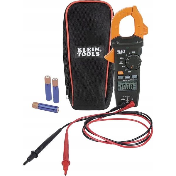 Klein Tools Klein Tools CL120, LCD, CAT III 600V, 314 g, Μαύρο, Πορτοκαλί 14062676 92644692833
