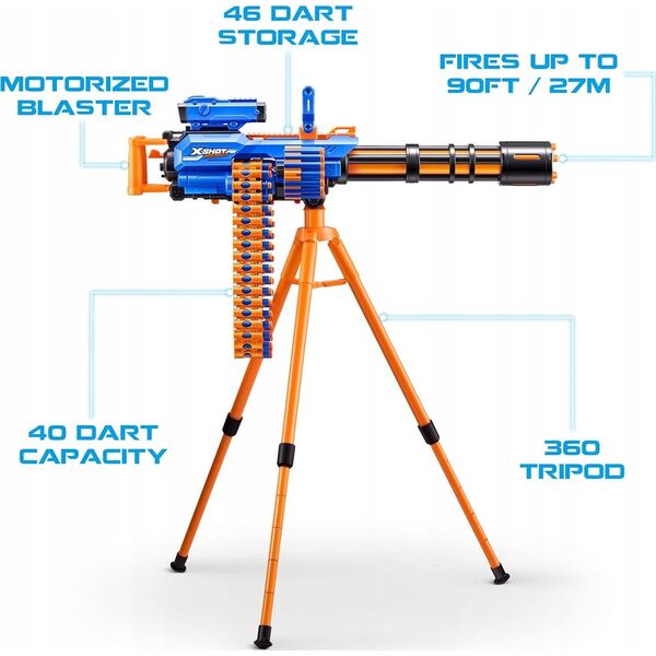 XShot Miotacz Insanity 72X Motorized Rage Fire