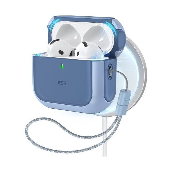 ESR Etui ESR Orbit Halolock MagSafe na Apple AirPods 4 - niebieskie
