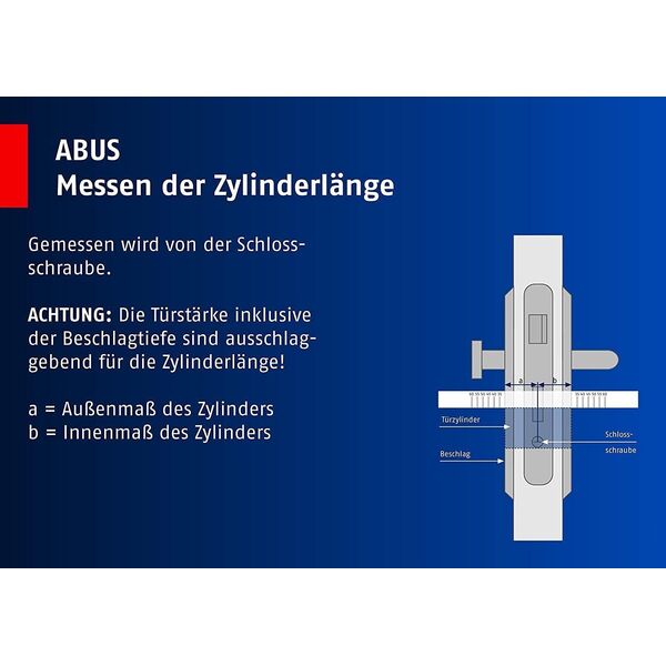 ΚΥΛΙΝΔΡΟΣ ΠΟΡΤΑΣ Abus D6XBK 30/40 ΜΑΥΡΟ 14196190 4003318968044