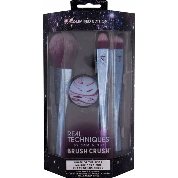 Σετ Real Techniques, Real Techniques, Crush Ruler Of The Skies, Multi Face Brush, 4 τμχ για γυναίκες 14220033 79625017977