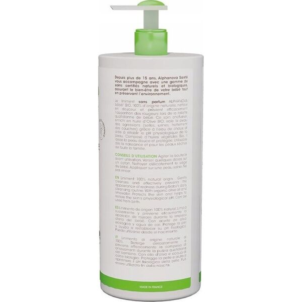 Alphanova Bebe Alphanova Bebe Bio, Γαλάκτωμα καθαρισμού με σύμπλεγμα περιποίησης για την περιοχή της πάνας, 900ml 14222715 3760075073596