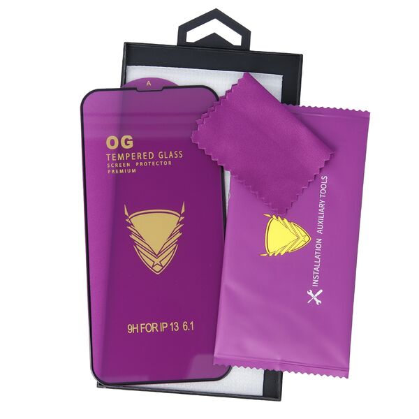 Tempered Glass OG Premium for Motorola Moto G75 black frame 5906961932020