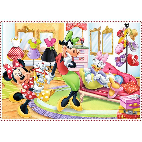 Trefl Puzzle 4w1 Minnie z przyjaciółmi (34355)