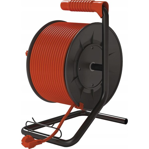 PVC Extension Cord Reel- 4 sockets, 25m, 1,5mm2 SCHUKO