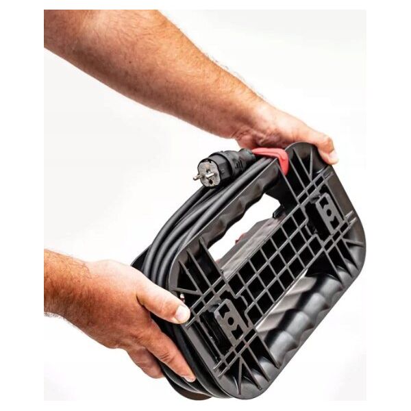 Cable winder with electrical strip Qbrick System Custom Cable Winder with an electrical strip set