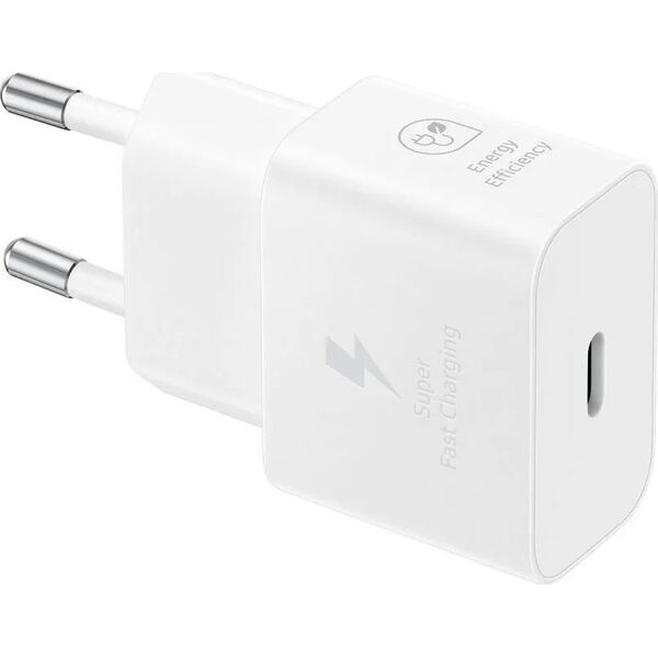 Ładowarka Samsung Ładowarka sieciowa Samsung EP-T2510NWEGEU GaN USB-C 25W SFC - biała