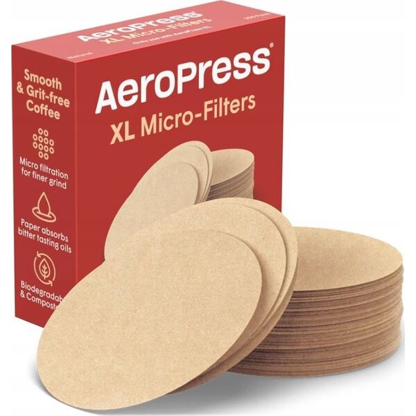 Aero Press AeroPress - Φυσικά χάρτινα φίλτρα XL 200 τεμαχίων 13966424 85276082301