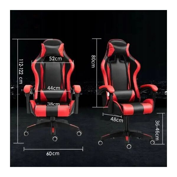 Krzesło biurowe ExtraLink EXTRALINK GAMING FOTEL GAMINGOWY BIUROWY OBROTOWY KUBEŁKOWY CZARNY G-524