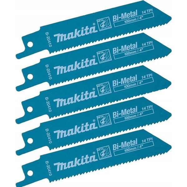Makita MAKITA RECIMER SAW LADE BIM 100x0,9mm / 5 τεμ. ΜΕΤΑΛΛΟ (3,0-8,0mm) 13990169 88381376006