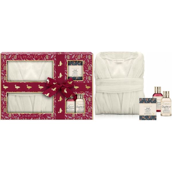 Baylis & Harding Kosmetikos rinkinys Baylis & Harding The Fuzzy Duck Winter Wonderland: dušo kremas, 100 ml + dušo želė, 100 ml + vonios kristalai, 75 g + chalatas 13960081 17854112728