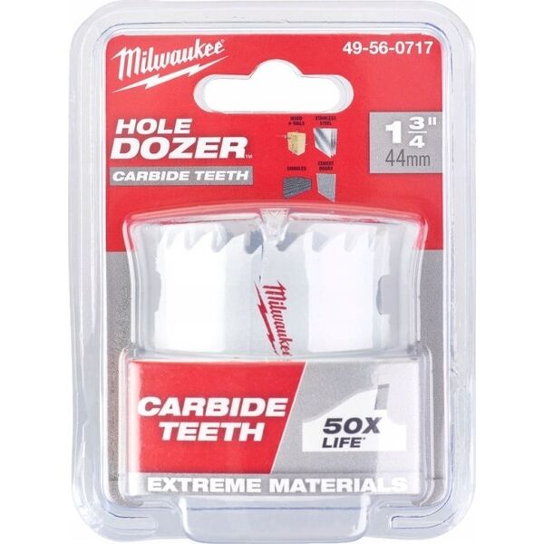 Τρυπάνι Milwaukee με δόντια καρβιδίου TCT O44mm Milwaukee 14096193 45242504107