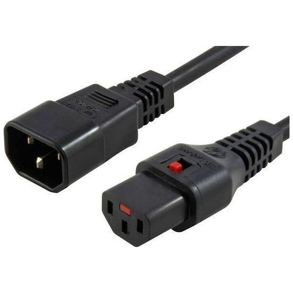 Kabel zasilający MicroConnect IEC LOCK C13 to C14
