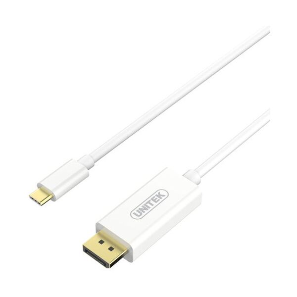 Kabel USB Unitek DisplayPort USB, 1.8m, Biały (V400A)