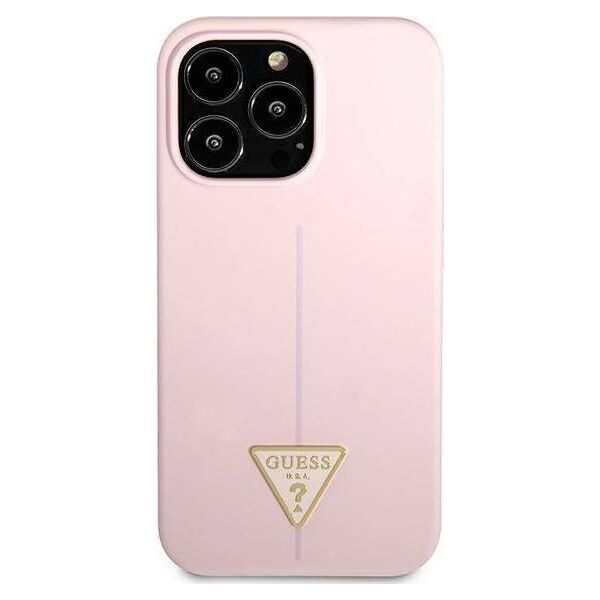 Guess Guess GUHCP13LSLTGU iPhone 13 Pro / 13 6,1" fioletowy/purple hardcase Silicone Triangle