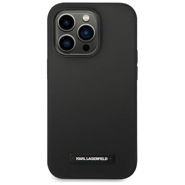 Karl Lagerfeld Karl Lagerfeld KLHMP14XSLMP1K iPhone 14 Pro Max 6,7" hardcase czarny/black Silicone Plaque Magsafe NoSize