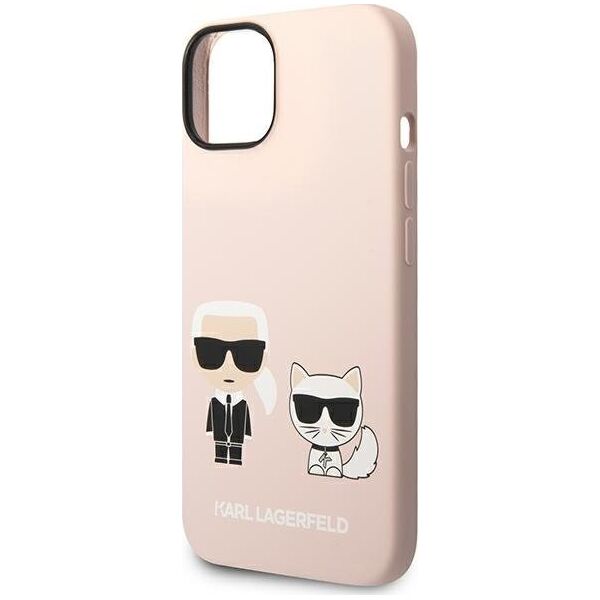 Karl Lagerfeld Karl Lagerfeld KLHMP14SSSKCI iPhone 14 6,1" hardcase jasnoróżowy/light pink Silicone Karl & Choupette Magsafe NoSize