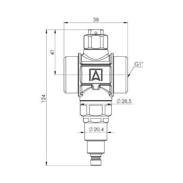 Afriso Zawór antyzamrożeniowy Afriso 1730000 AAV 300 G1 1/4" PN10 Kvs 70 m3/h