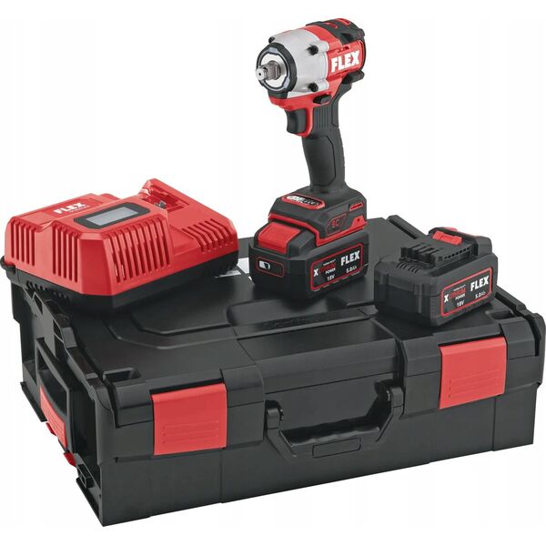Flex Cordless κρουστικό κλειδί FLEX IW 1/2". 400 Nm 18,0-EC 5,0/Σετ 13988379 4030293253445