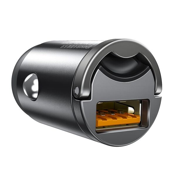 Baseus car charger Tiny Star Mini QC 3.0 30W 1x USB gray 6953156297883
