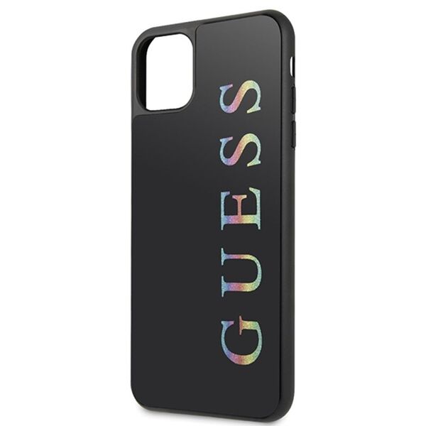 Guess case for iPhone 11 Pro Max GUHCN65LGMLBK black hard case Glitter Logo 3700740463512
