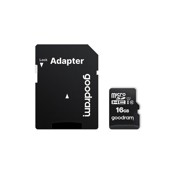 GoodRam memory card 16GB microSDHC cl. 10 UHS-I + adapter 5908267930137