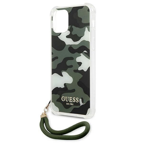 Guess case for iPhone 12 Pro Max 6,7&quot; GUHCP12LKSARKA khaki hard case Camo Collection 3666339004101