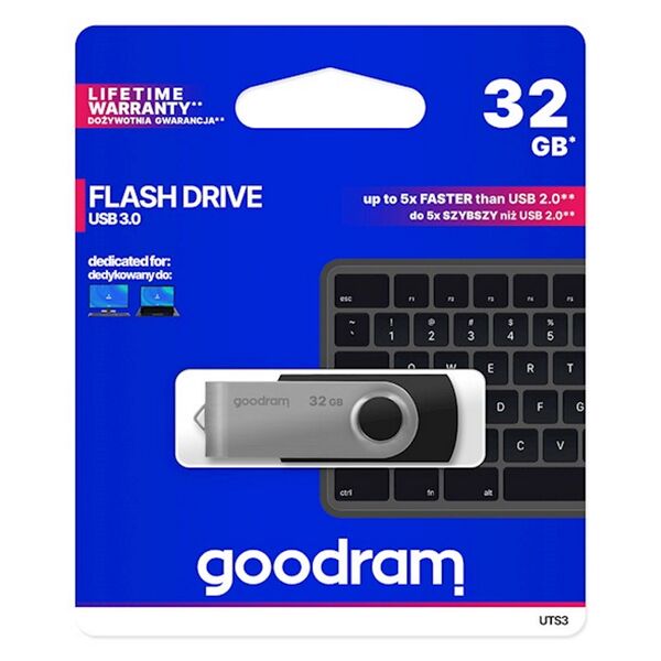 Goodram pendrive 32GB USB 3.0 Twister black 5908267920824