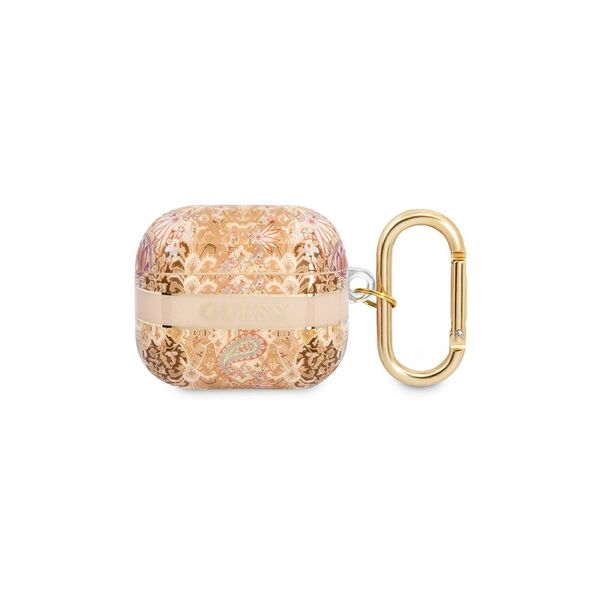 Guess case for Airpods 3 GUA3HHFLD gold Paisley 3666339047337