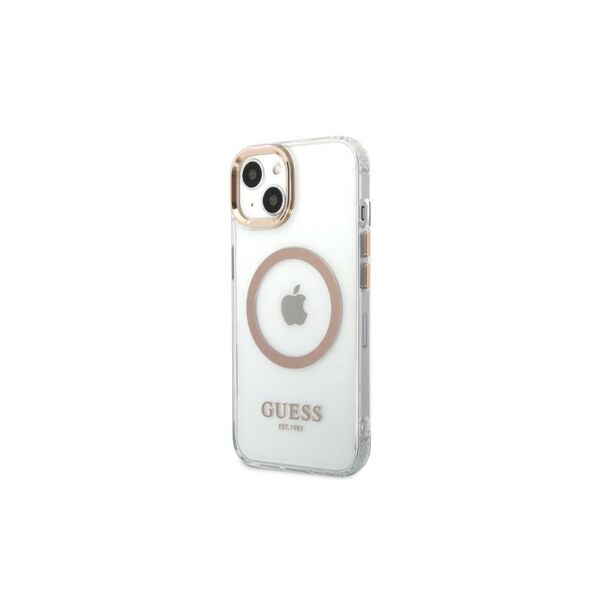 Guess case for iPhone 13 Pro Max 6,7&quot; GUHMP13XHTRMD gold HC Magsafe Metal Outline Gold 3666339057169