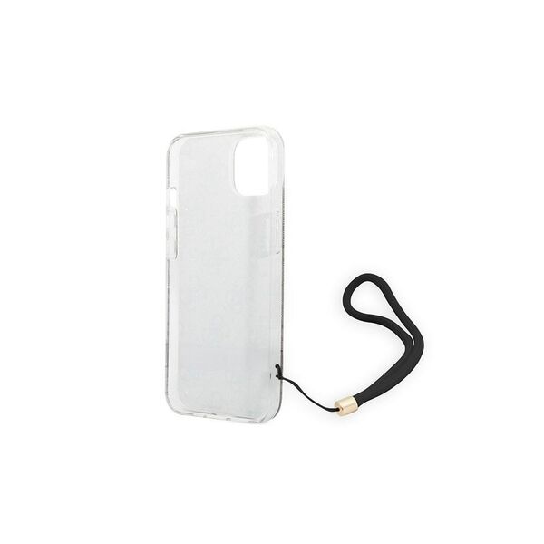 Guess case for iPhone 14 Pro 6,1&quot; GUOHCP14LH4STW brown HC PC/TPU Print 4G Cord 3666339093853