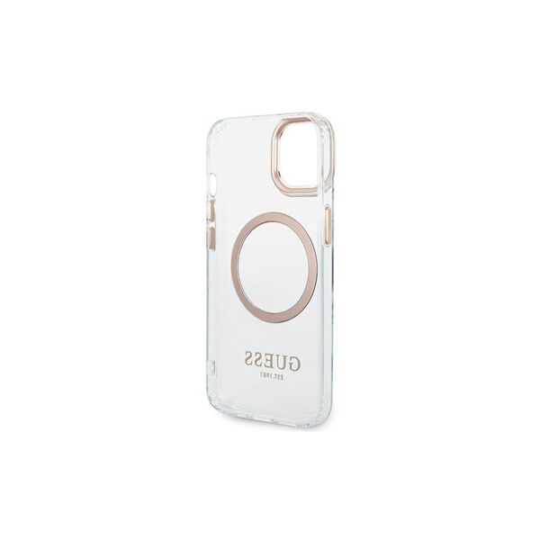 Guess case for iPhone 14 Pro Max 6,7&quot; GUHMP14XHTRMD gold HC Magsafe Metal Outline 3666339069735