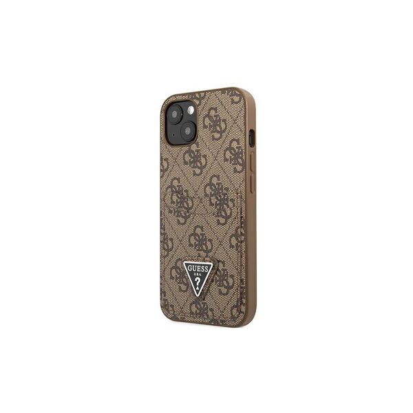 Guess case for iPhone 13 Pro / 13 6,1&quot; GUHCP13LP4TPW brown hardcase 4G Triangle Logo Cardslot 3666339048228