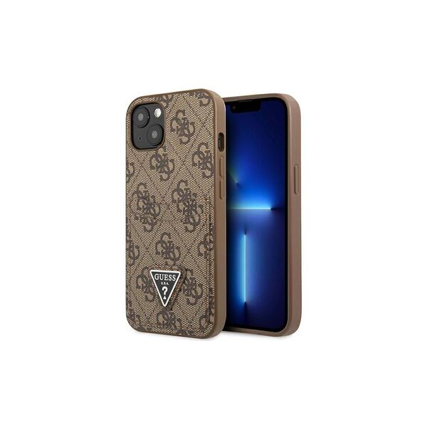 Guess case for iPhone 13 Pro / 13 6,1&quot; GUHCP13LP4TPW brown hardcase 4G Triangle Logo Cardslot 3666339048228