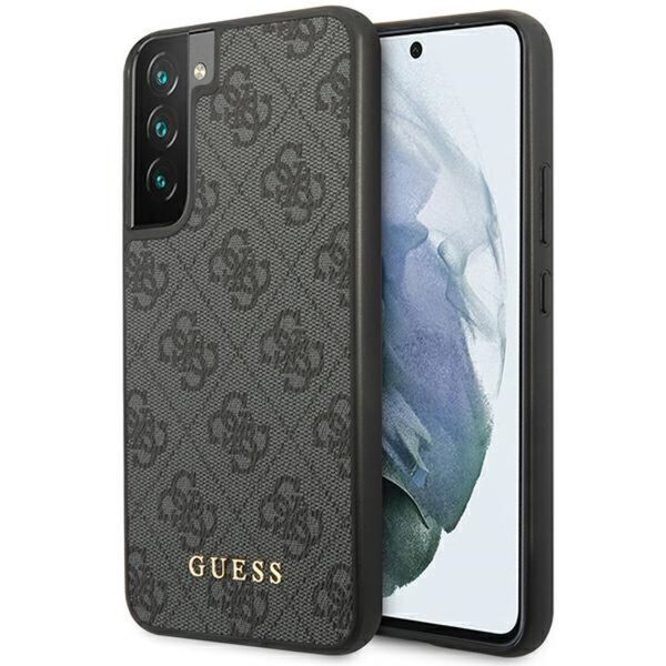 Guess case for Samsung Galaxy S23 GUHCS23SG4GFGR grey hardcase 4G Metal Gold Logo 3666339116958