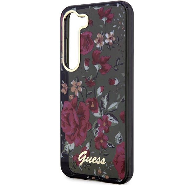 Guess case for Samsung Galaxy S23 GUHCS23SHCFWSA khaki HC IML Flower 3666339117252