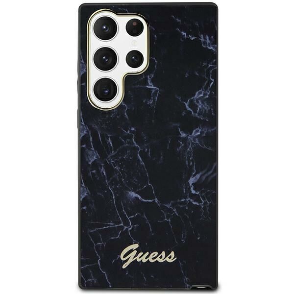 Guess case for Samsung Galaxy S23 GUHCS23SPCUMAK black HC PU/TPU Marble 3666339117375