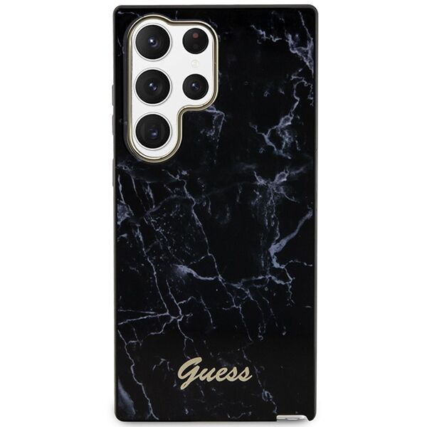 Guess case for Samsung Galaxy S23 GUHCS23SPCUMAK black HC PU/TPU Marble 3666339117375