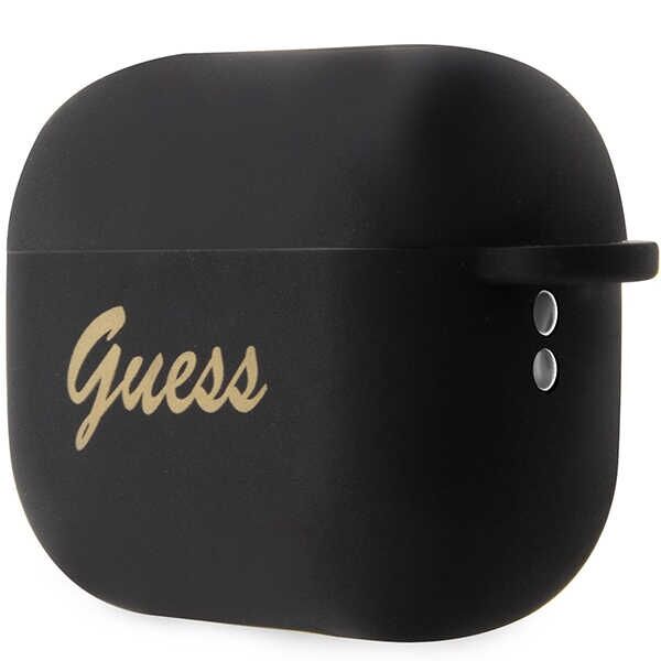 Guess case for AirPods Pro 2 GUAP2LSCHSK black Silicone Heart Charm 3666339102395