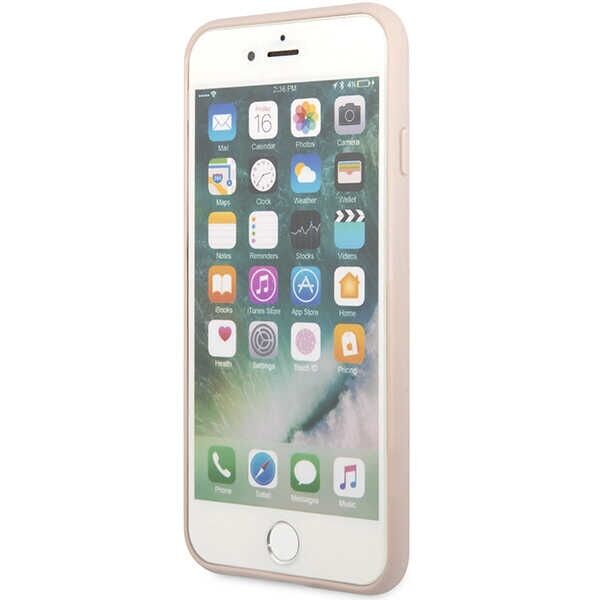 Guess case for iPhone 7 / 8 / SE GUHCI8G4GLPI pink HC PC/TPU 4G PU Bottom Stripe 3666339118907