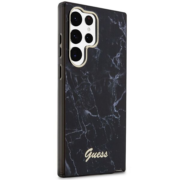 Guess case for Samsung Galaxy S23 Ultra GUHCS23LPCUMAK black HC PU/TPU Marble 3666339117399